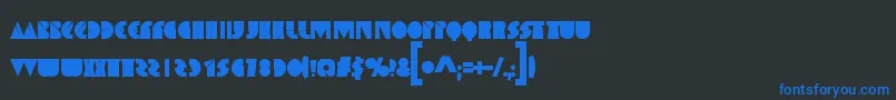 SpaceMelons Font – Blue Fonts on Black Background