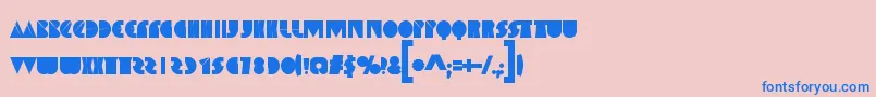 Шрифт SpaceMelons – синие шрифты на розовом фоне