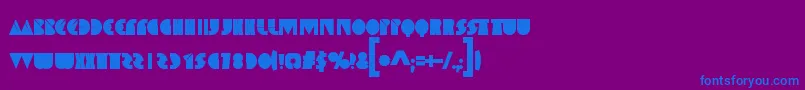 SpaceMelons Font – Blue Fonts on Purple Background