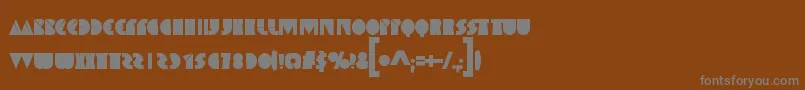 SpaceMelons Font – Gray Fonts on Brown Background