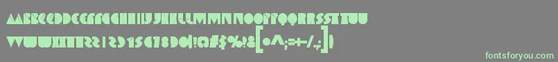 SpaceMelons-Schriftart – Grüne Schriften auf grauem Hintergrund