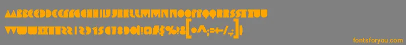 SpaceMelons Font – Orange Fonts on Gray Background