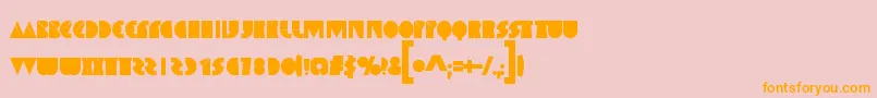 SpaceMelons Font – Orange Fonts on Pink Background