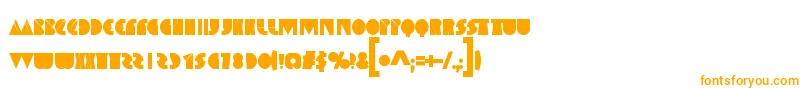 Шрифт SpaceMelons – оранжевые шрифты на белом фоне