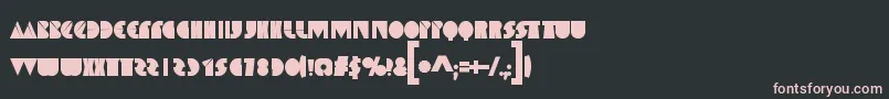 Шрифт SpaceMelons – розовые шрифты на чёрном фоне