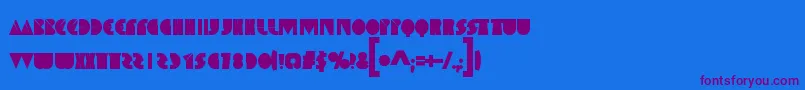 SpaceMelons Font – Purple Fonts on Blue Background