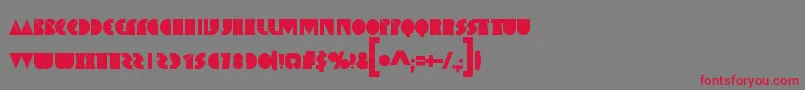 SpaceMelons Font – Red Fonts on Gray Background
