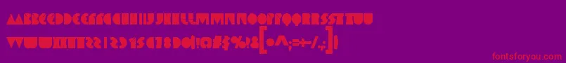 SpaceMelons Font – Red Fonts on Purple Background