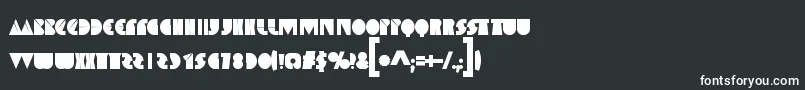 Шрифт SpaceMelons – белые шрифты на чёрном фоне