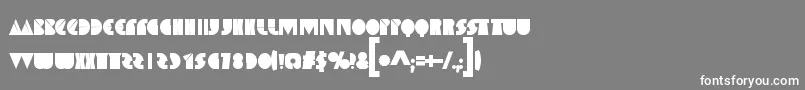 SpaceMelons Font – White Fonts on Gray Background
