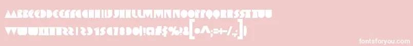 Шрифт SpaceMelons – белые шрифты на розовом фоне