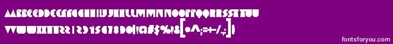 SpaceMelons Font – White Fonts on Purple Background