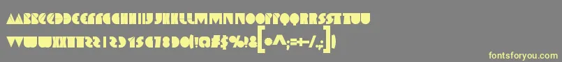 SpaceMelons Font – Yellow Fonts on Gray Background
