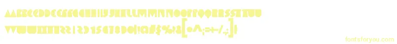 Шрифт SpaceMelons – жёлтые шрифты на белом фоне
