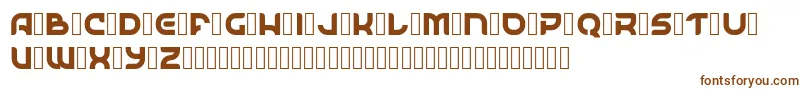Шрифт SpaceSurfer Demo – коричневые шрифты на белом фоне