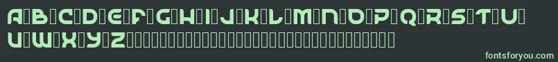 Czcionka SpaceSurfer Demo – zielone czcionki na czarnym tle