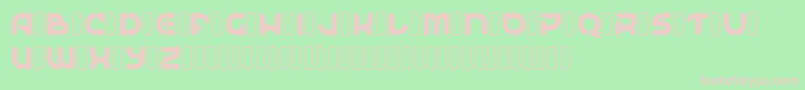 SpaceSurfer Demo Font – Pink Fonts on Green Background