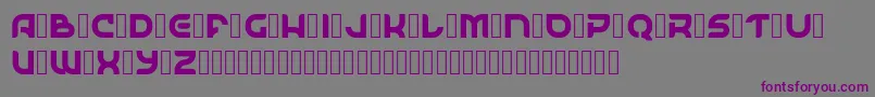 フォントSpaceSurfer Demo – 紫色のフォント、灰色の背景