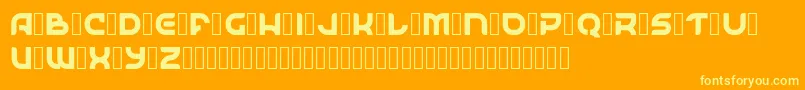 En savoir plus sur la police SpaceSurfer Demo Police SpaceSurfer Demo – polices jaunes sur fond orange