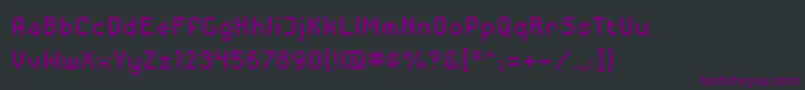 Disposabledroidbb Font – Purple Fonts on Black Background