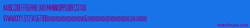 SpaceTransit Font – Purple Fonts on Blue Background