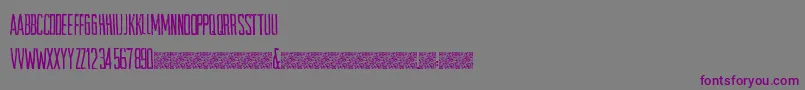 Fonte SpaceTransit – fontes roxas em um fundo cinza