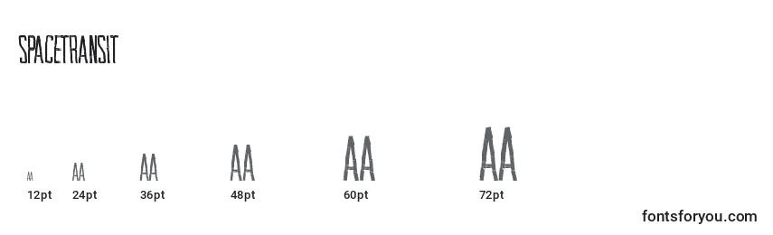 SpaceTransit Font Sizes