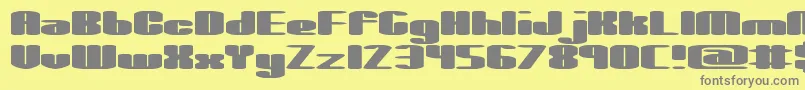 spacious Font – Gray Fonts on Yellow Background