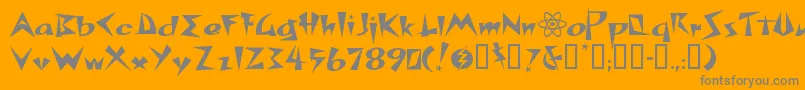 SPACP    Font – Gray Fonts on Orange Background