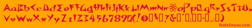 SPACP    Font – Red Fonts on Orange Background