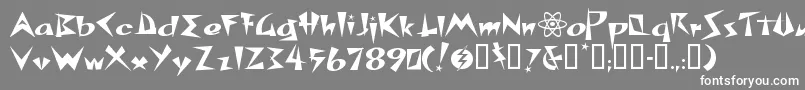SPACP    Font – White Fonts on Gray Background