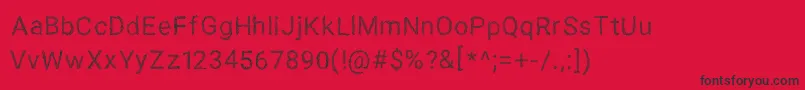 SPAGHETTI SANS Font – Black Fonts on Red Background