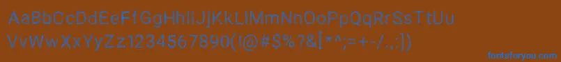 SPAGHETTI SANS Font – Blue Fonts on Brown Background