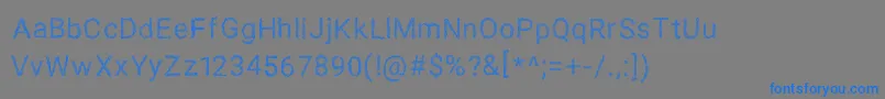 SPAGHETTI SANS Font – Blue Fonts on Gray Background