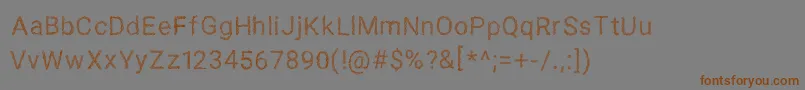 fuente SPAGHETTI SANS – Fuentes Marrones Sobre Fondo Gris