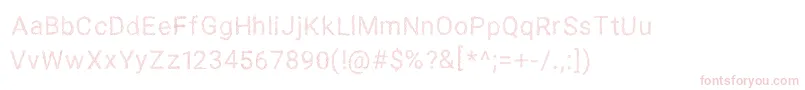 SPAGHETTI SANS Font – Pink Fonts on White Background
