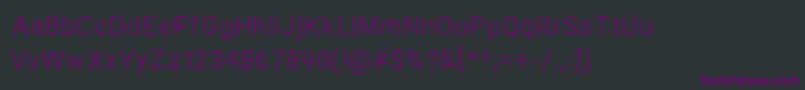 SPAGHETTI SANS Font – Purple Fonts on Black Background