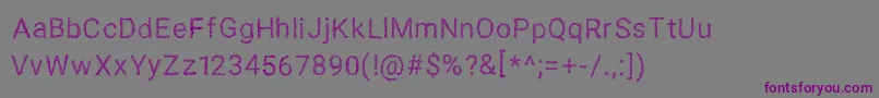 SPAGHETTI SANS Font – Purple Fonts on Gray Background