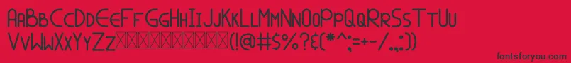 SPALA MARS Font – Black Fonts on Red Background
