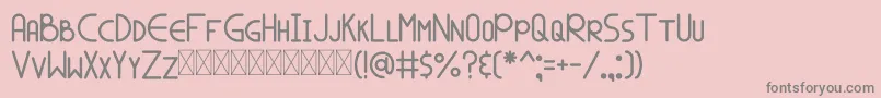 SPALA MARS Font – Gray Fonts on Pink Background