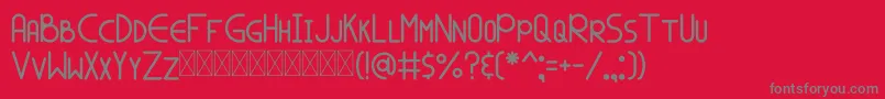 SPALA MARS Font – Gray Fonts on Red Background