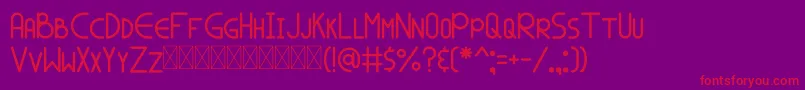 SPALA MARS Font – Red Fonts on Purple Background