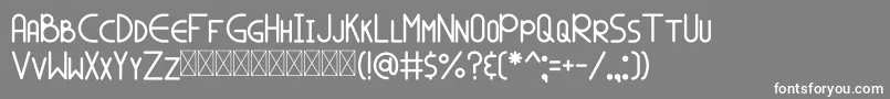 SPALA MARS Font – White Fonts on Gray Background