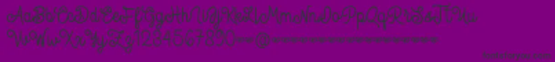 Spandam Font – Black Fonts on Purple Background