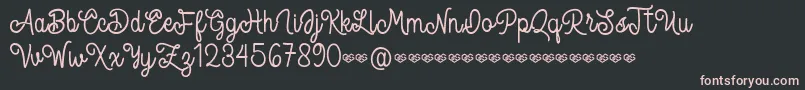 Spandam Font – Pink Fonts on Black Background
