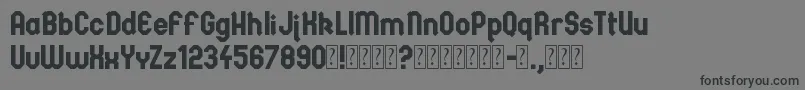 Spanish Castles Font – Black Fonts on Gray Background