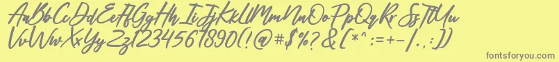 Подробнее о шрифте Spanish Dancer Шрифт Spanish Dancer – серые шрифты на жёлтом фоне