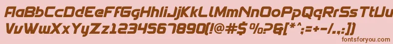 Spantaran Font – Brown Fonts on Pink Background