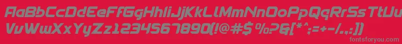 Spantaran Font – Gray Fonts on Red Background