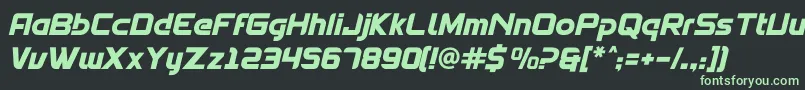 Spantaran Font – Green Fonts on Black Background